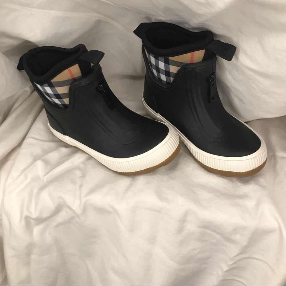 Burberry kids house check rainboots